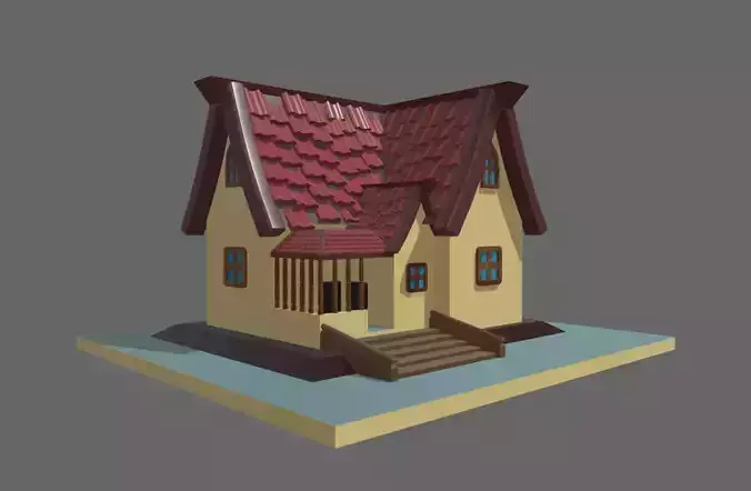 Simple Cartoon House 