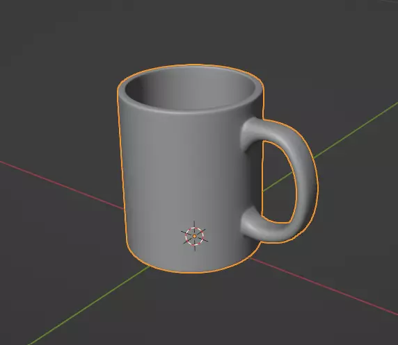 Mug 3D model Low-poly 3D model_0