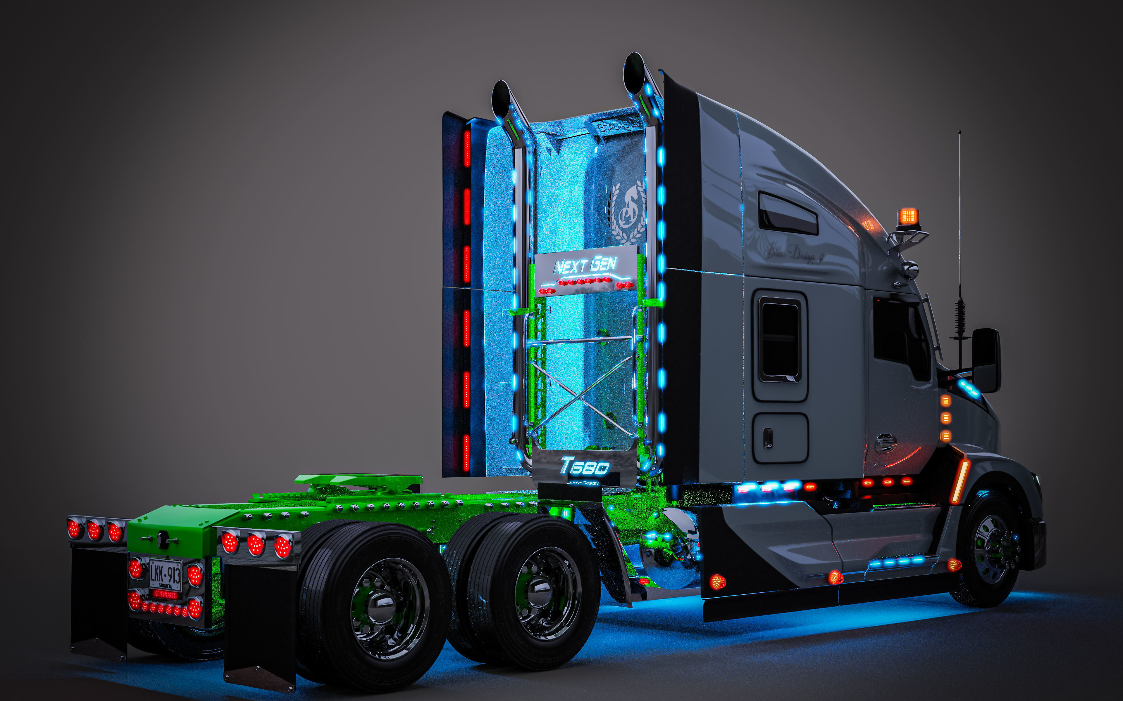 Pack Next Generation trucks 3D model_26