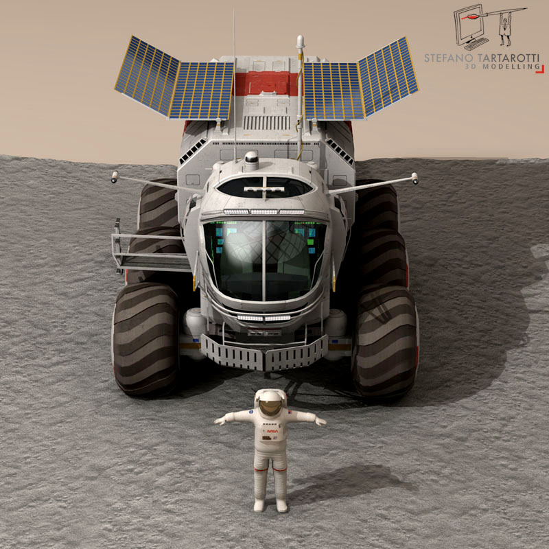 Lunar vehicles collection 3D model_8