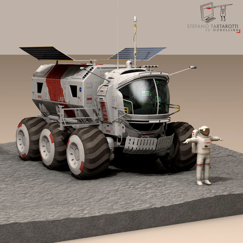 Lunar vehicles collection 3D model_7