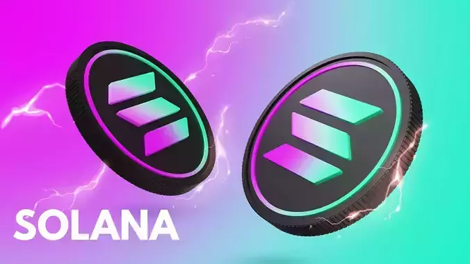 Solana Coin 3D Model
