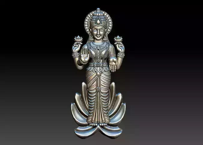 STANDING LAKSHMI 3D print model