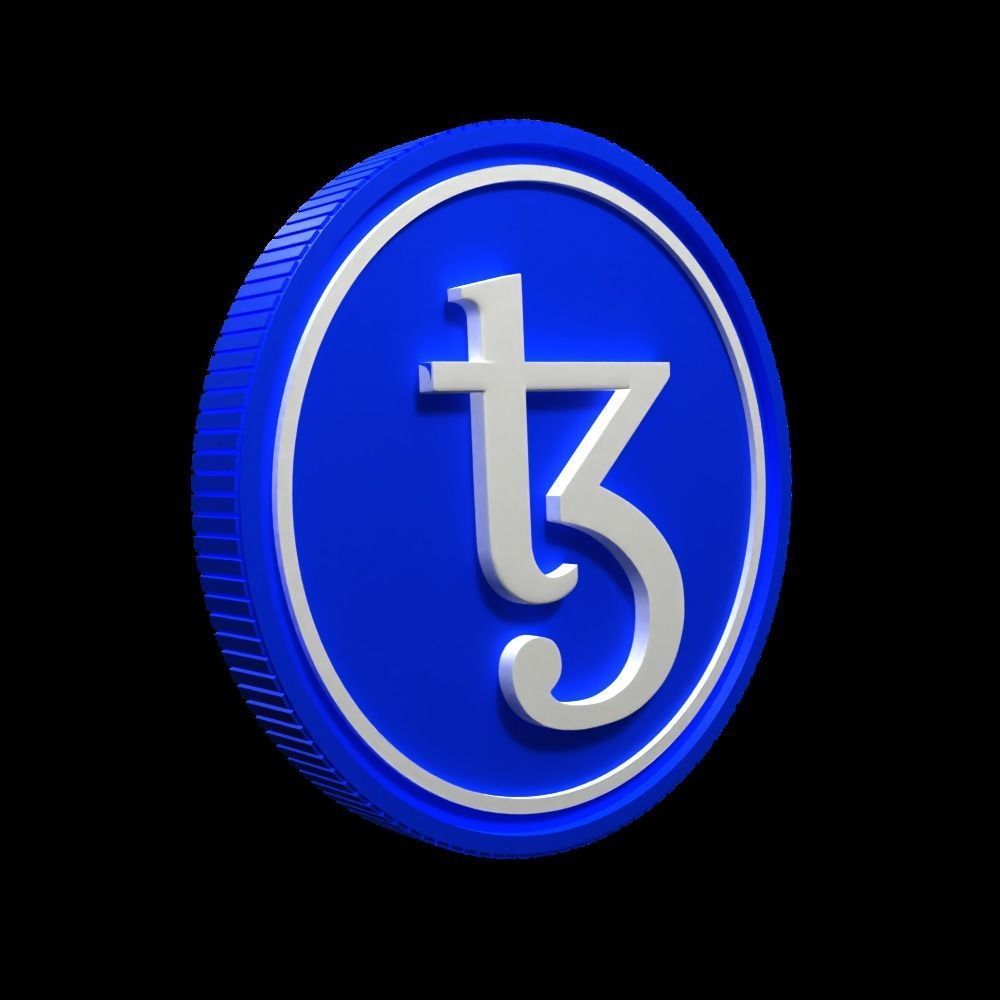 Tezos Coin 3D Model 3D model_3