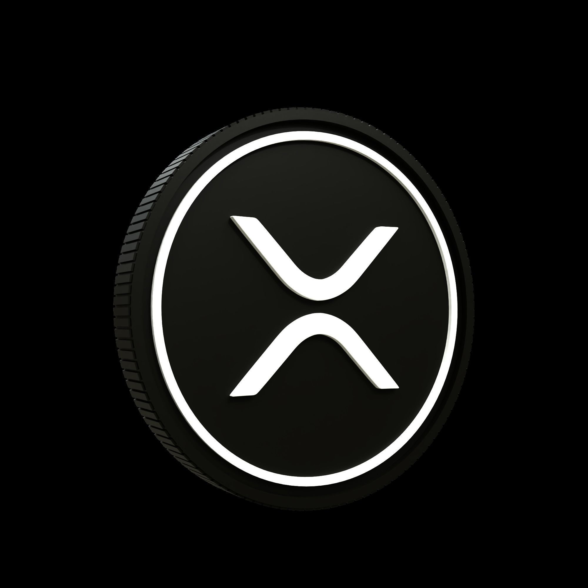 XRP Coin 3D Model 3D model_3