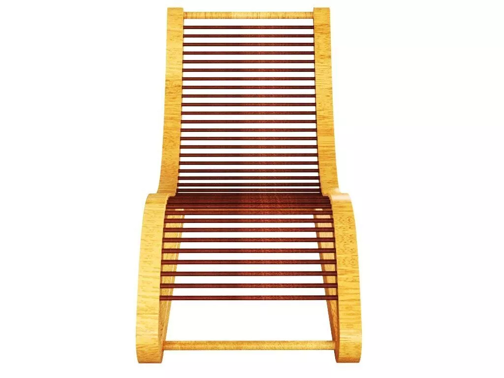 Lounge Chair Sunbed 3D model