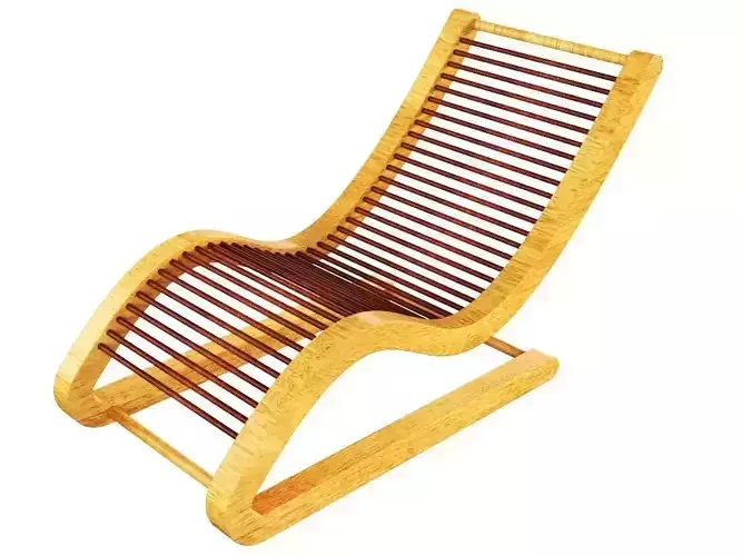 Lounge Chair Sunbed 3D model