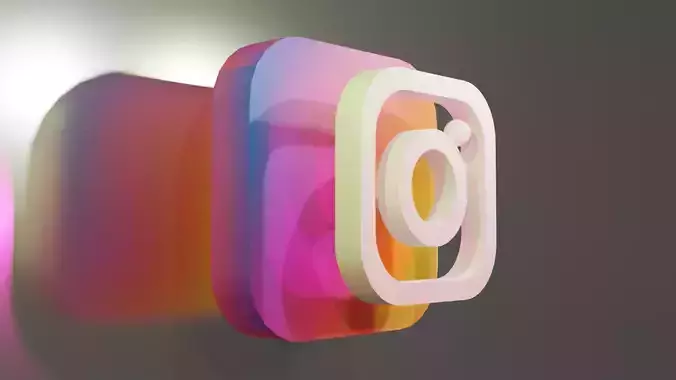 Instagram Logo 3D model