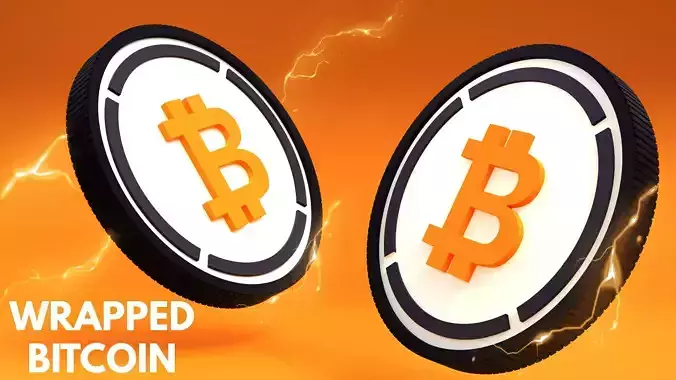 Wrapped Bitcoin 3D Model