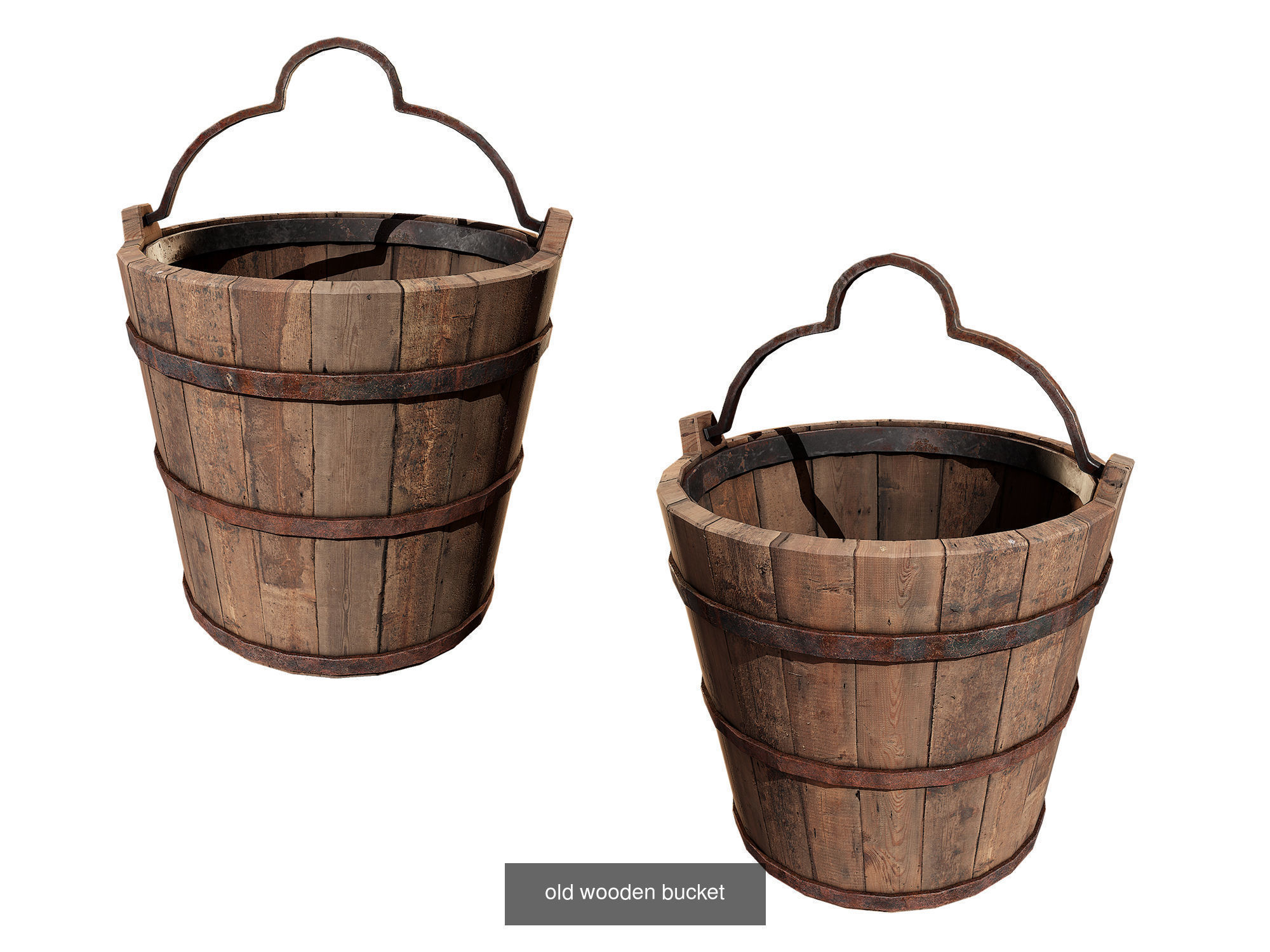 Medieval Collection 3D Model set of wooden _3