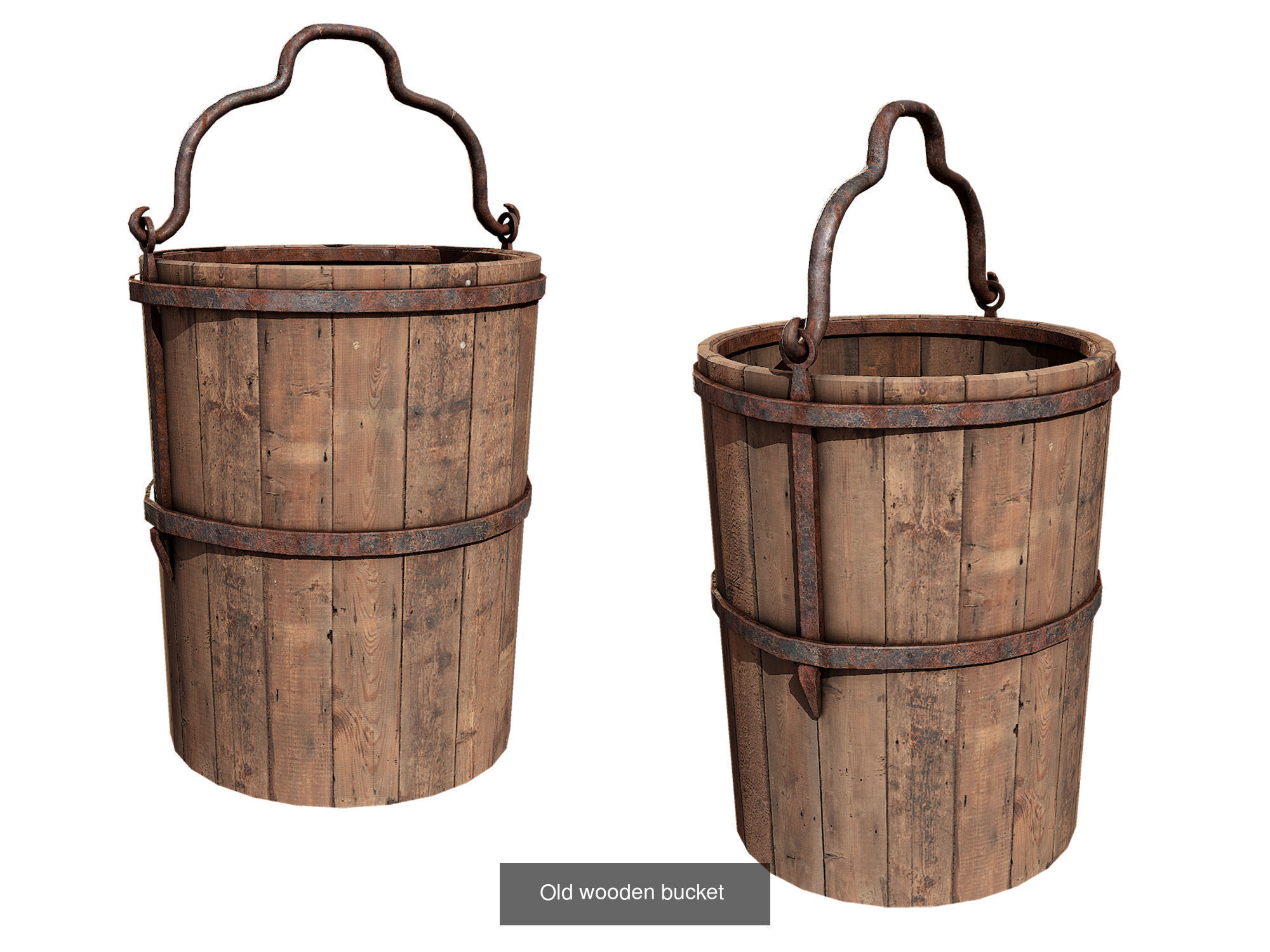 Medieval Collection 3D Model set of wooden _5
