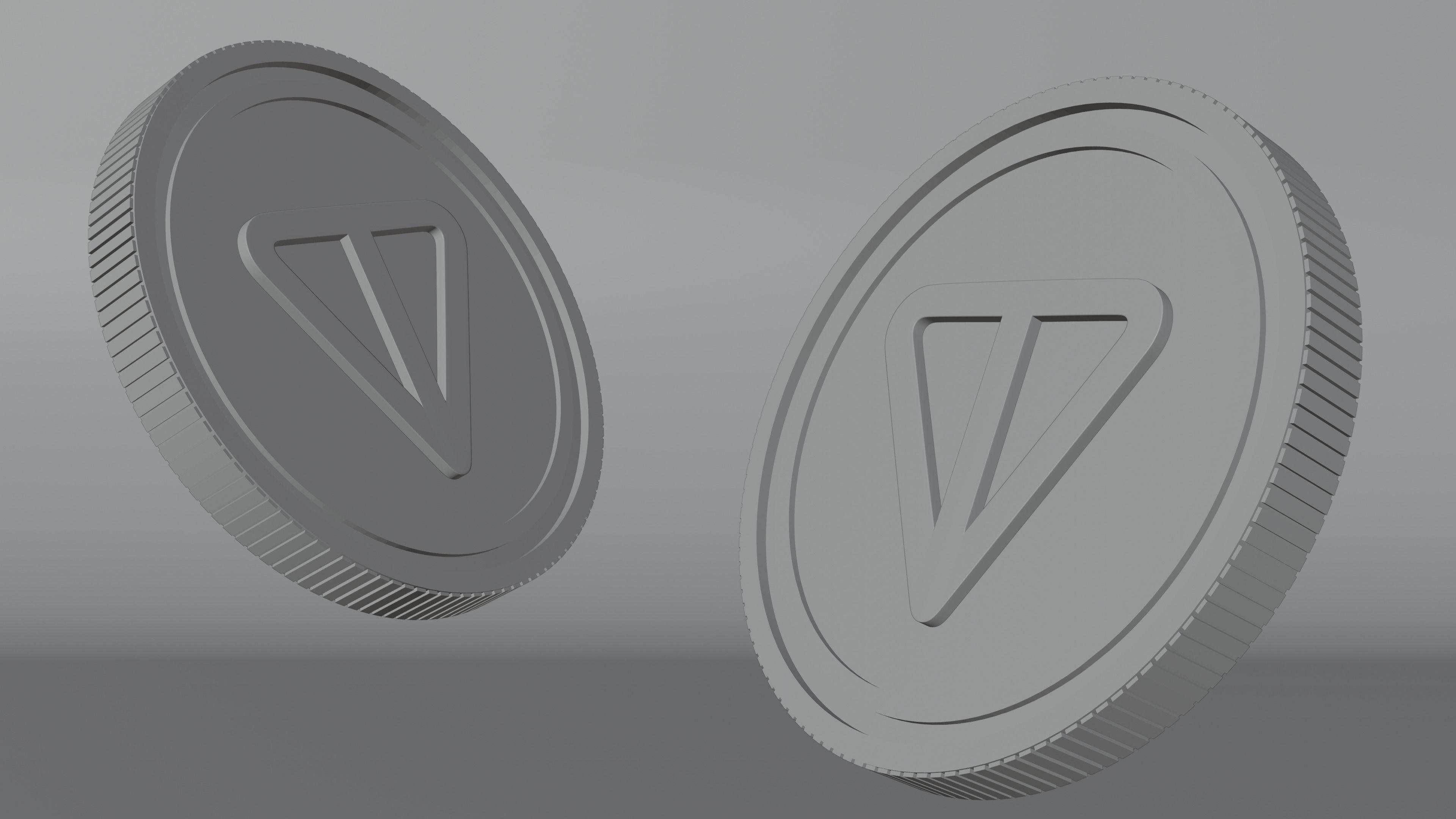 Toncoin 3D Model 3D model_4