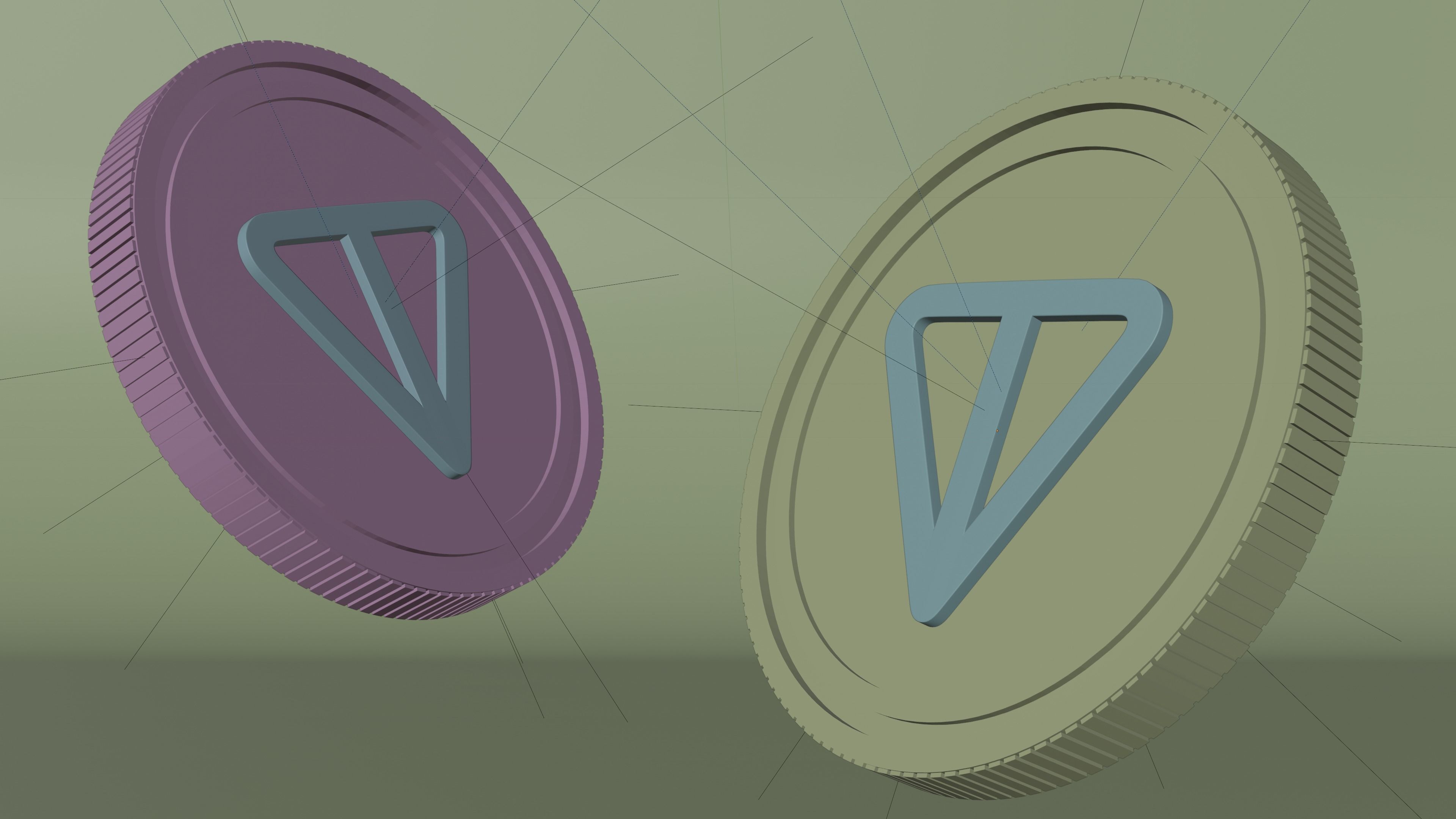 Toncoin 3D Model 3D model_1