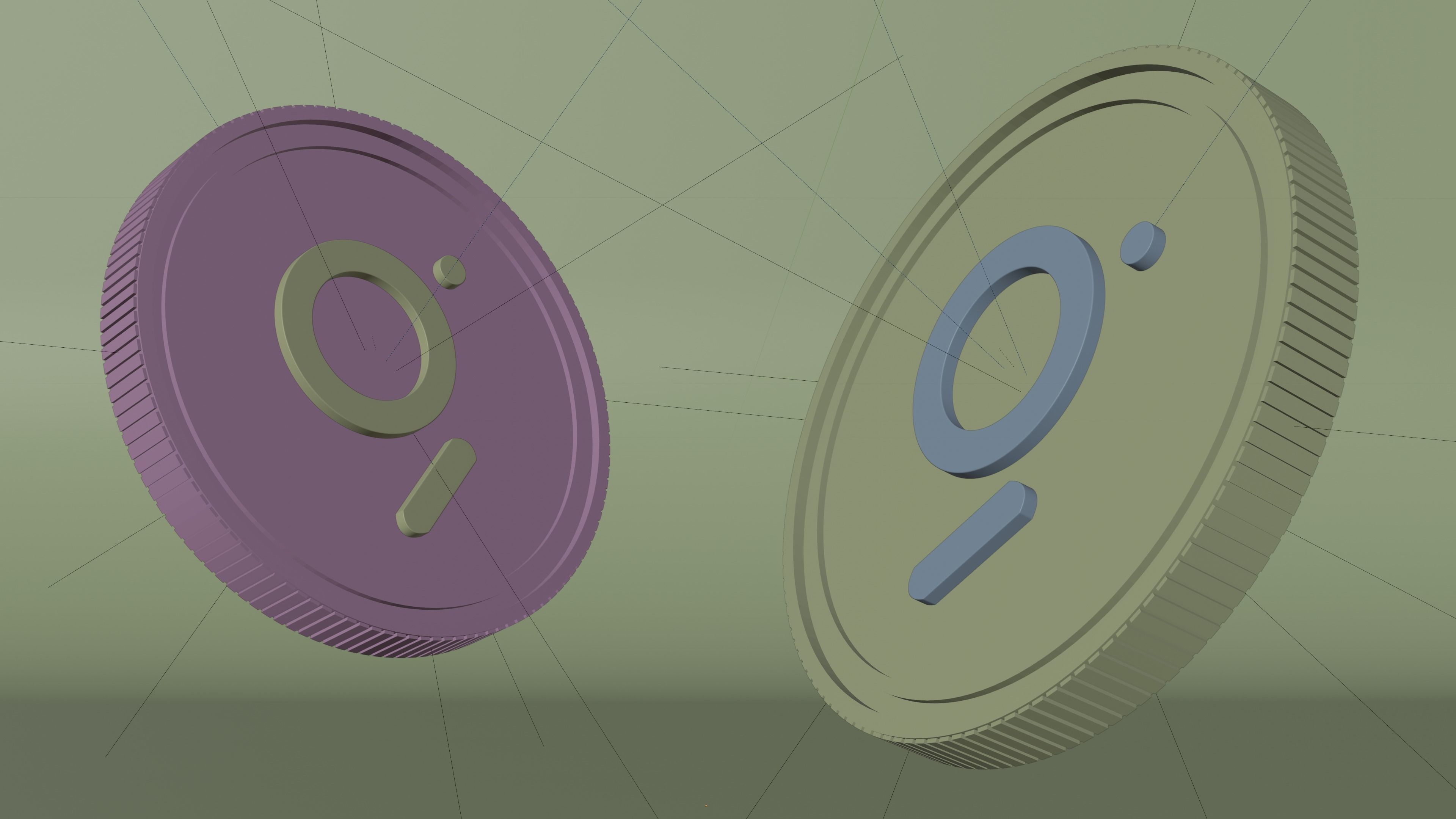 The Graph Coin 3D Model 3D model_1