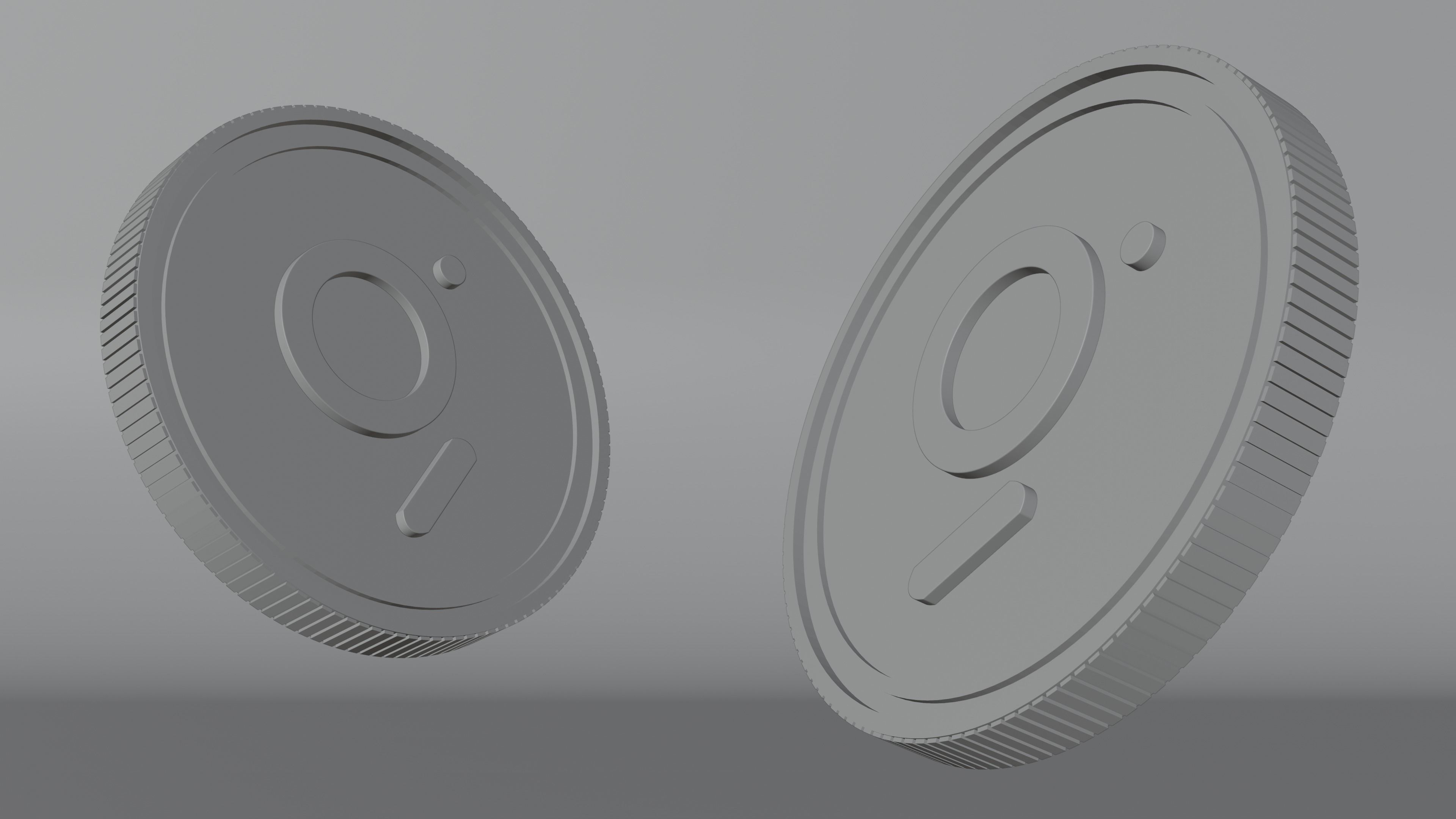 The Graph Coin 3D Model 3D model_4