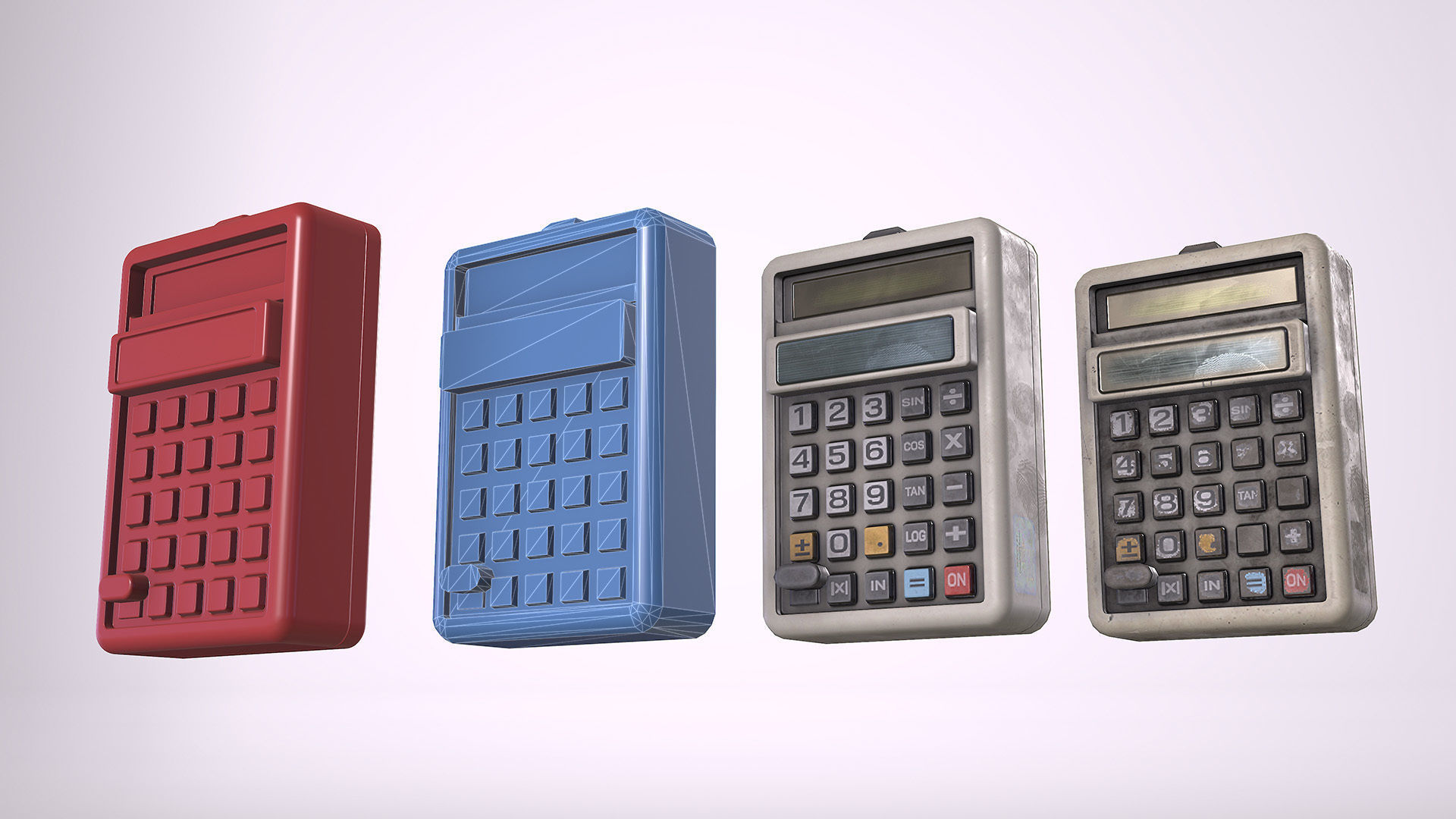 Calculator Vol 1 S2 Low-poly 3D model_4