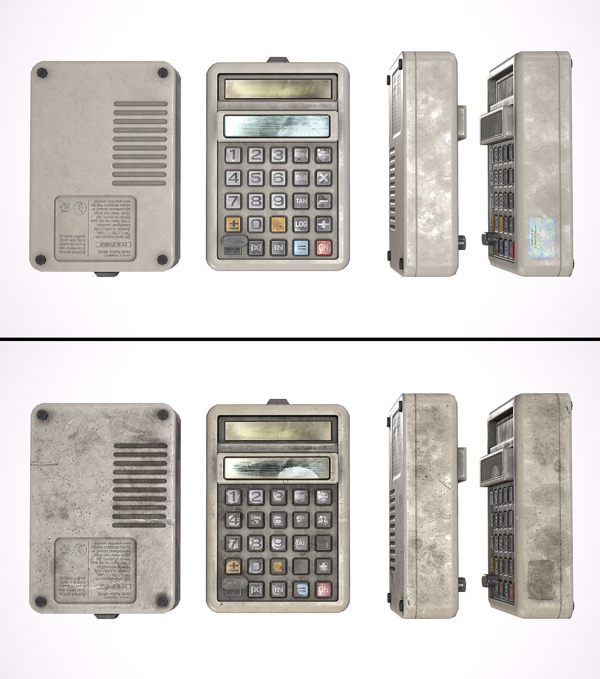 Calculator Vol 1 S2 Low-poly 3D model_6