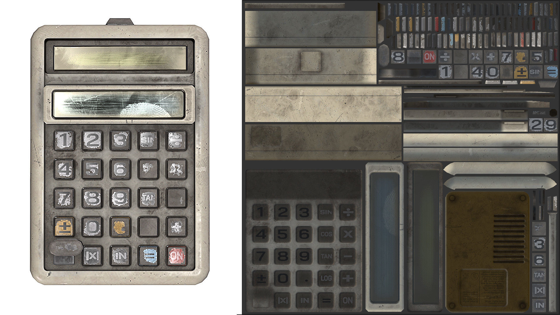 Calculator Vol 1 S2 Low-poly 3D model_3
