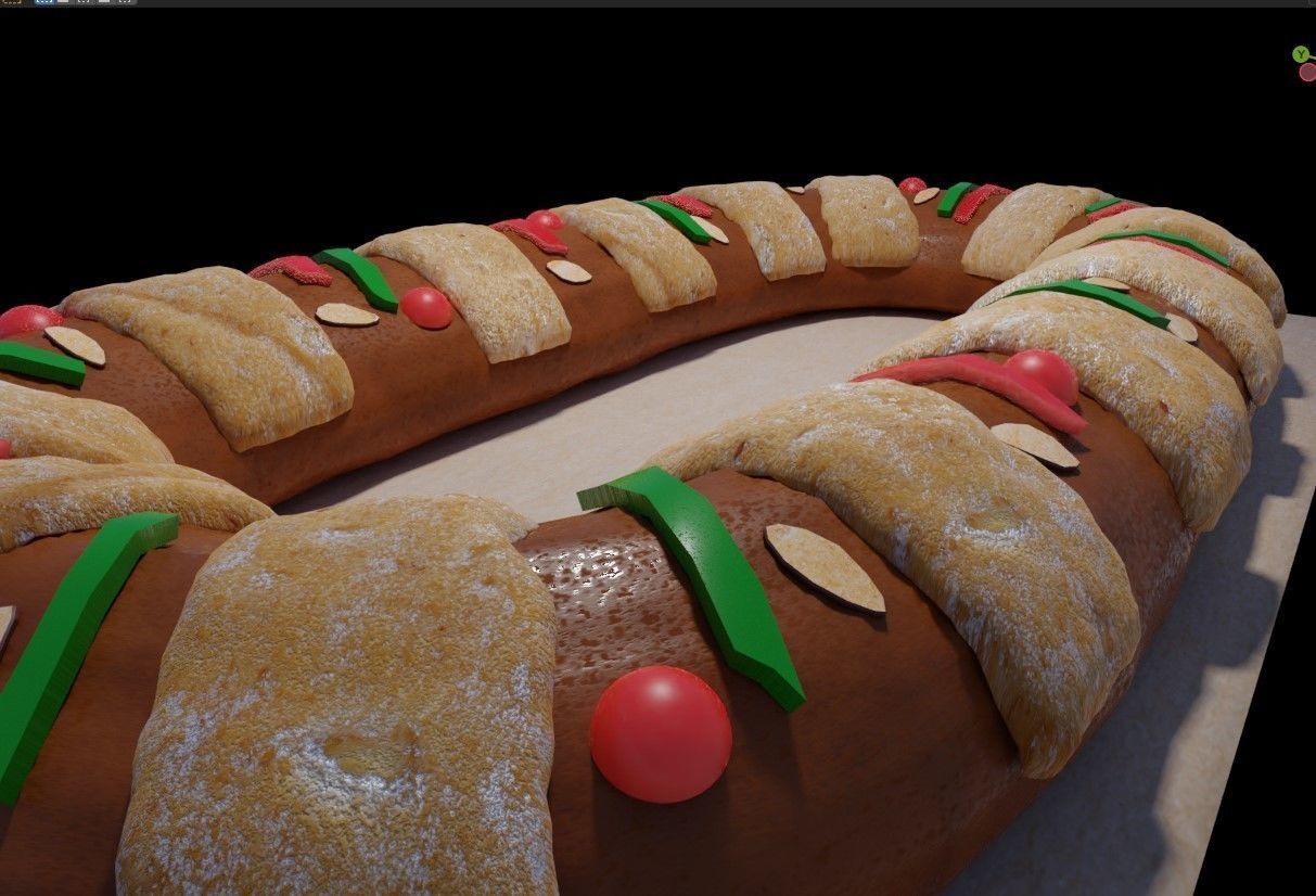 ROSCA DE REYES  -Three Kings cake 3D model_2