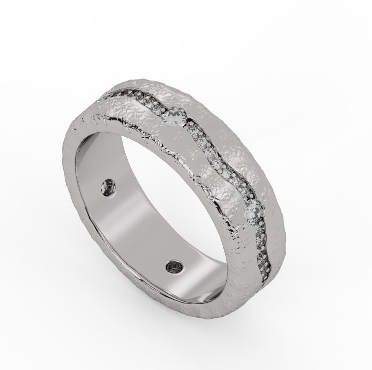 Mans ring 3D print model_4
