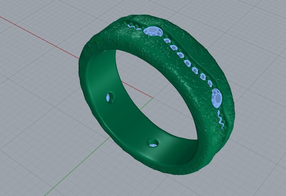 Mans ring 3D print model_2