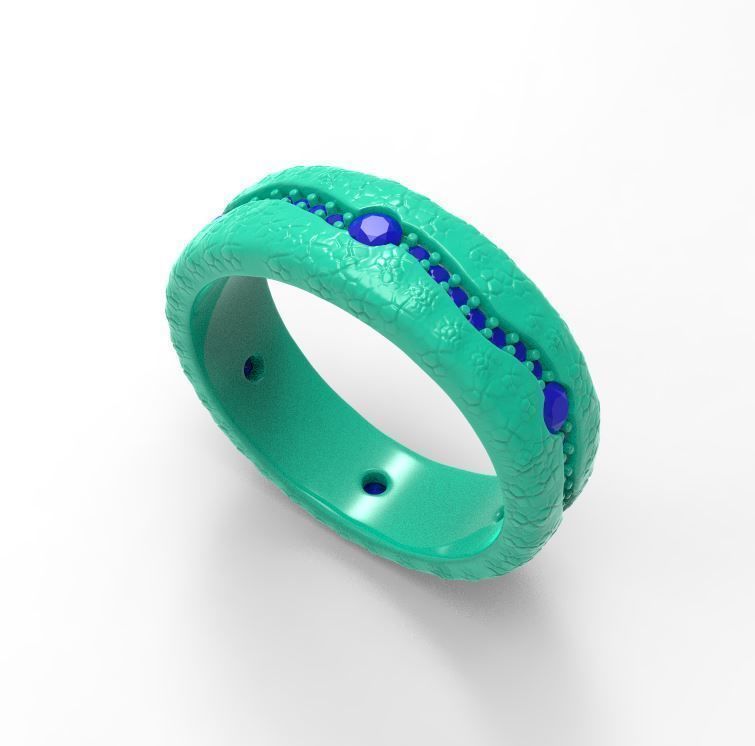 Mans ring 3D print model_1