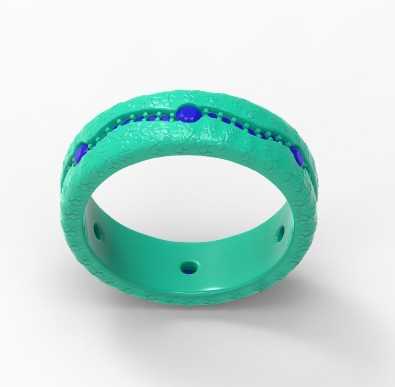Mans ring 3D print model_3