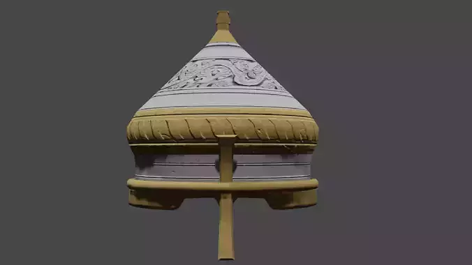 Low Poly Arabic Turban Helmet
