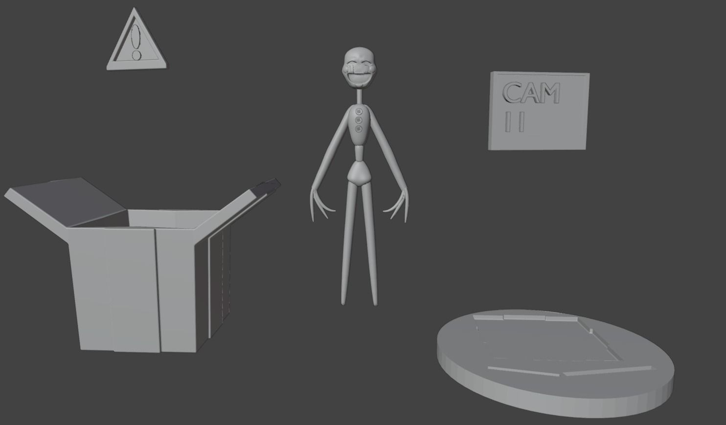 The Puppet or The Marionette Figure - Five Nights At Freddys 2 3D print model_3
