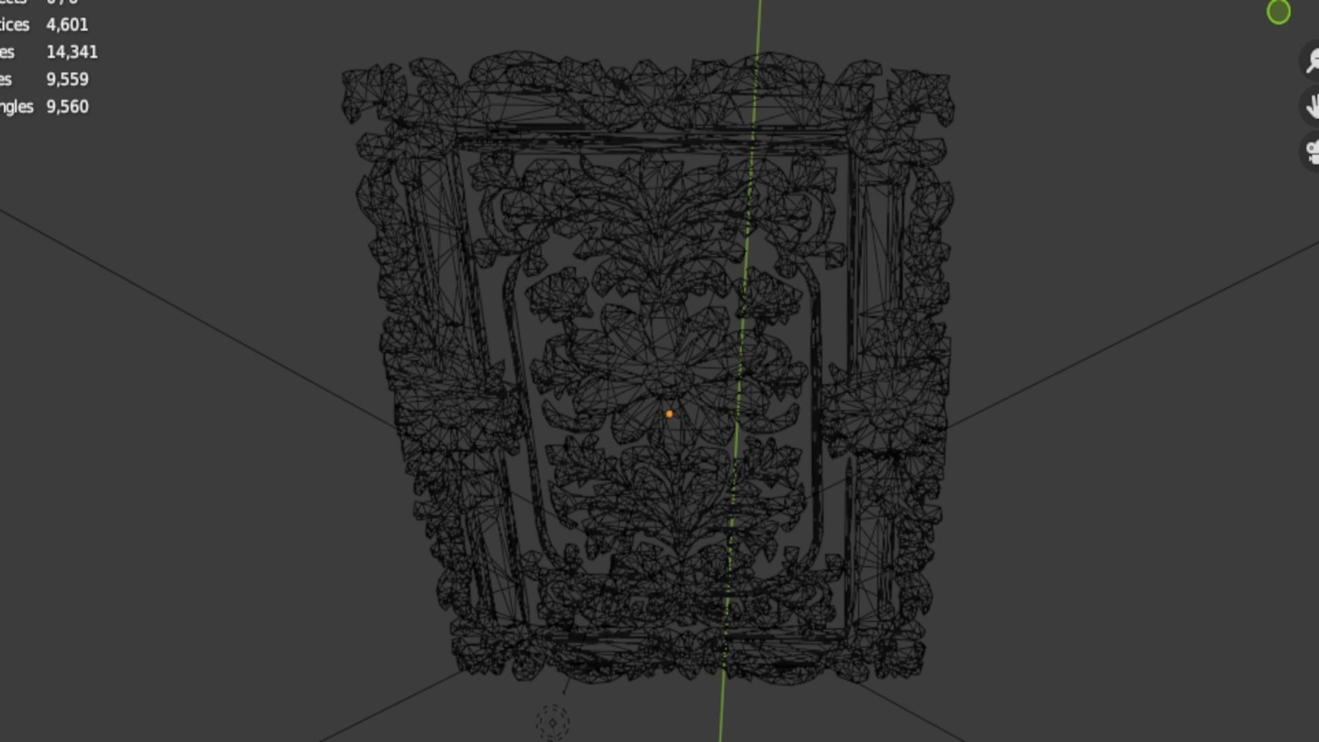 classical door decor 10 3D model_5