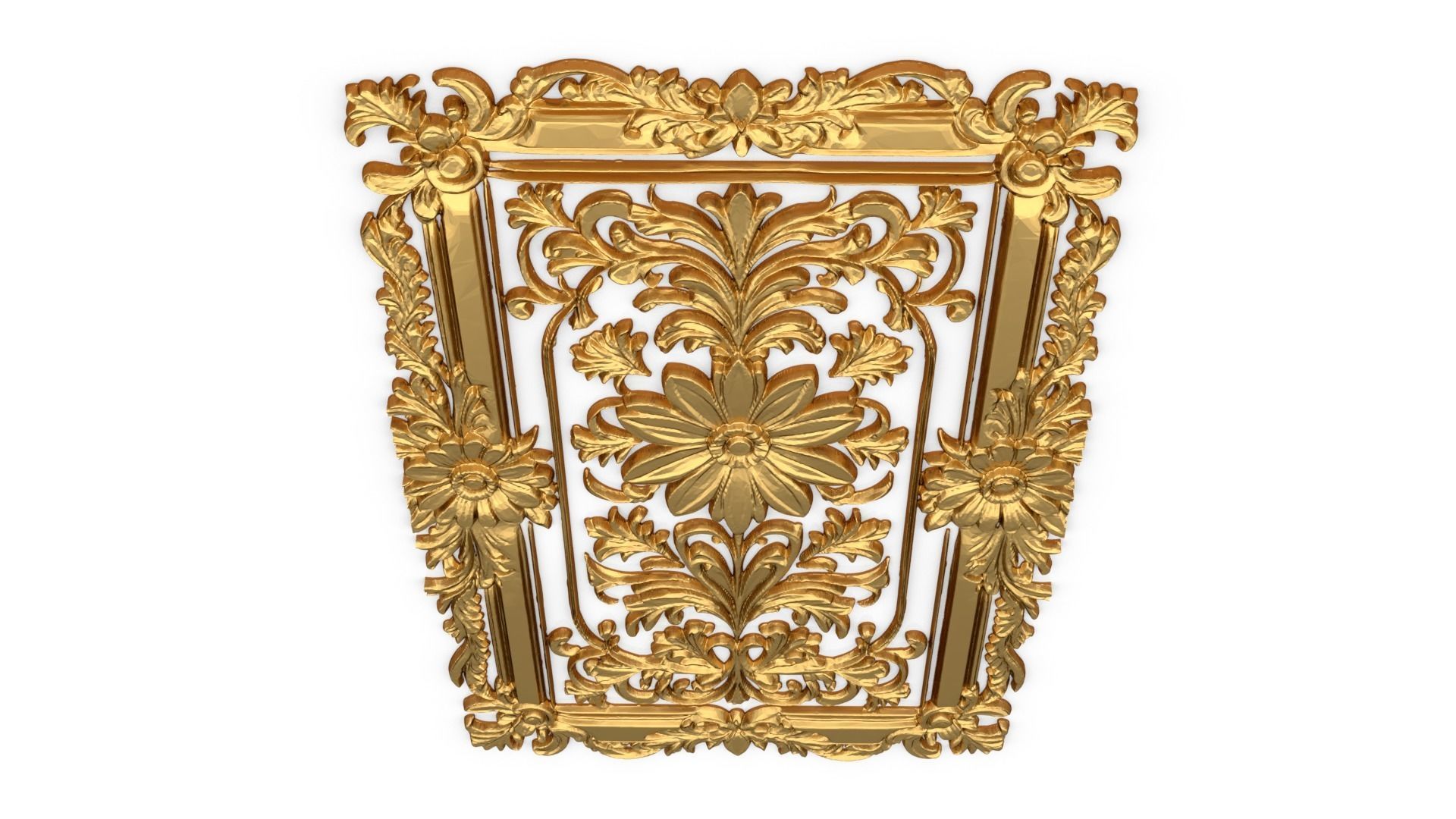 classical door decor 10 3D model_4