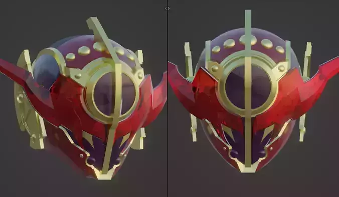Kamen Rider Evol cosplay helmet 3D printable STL file