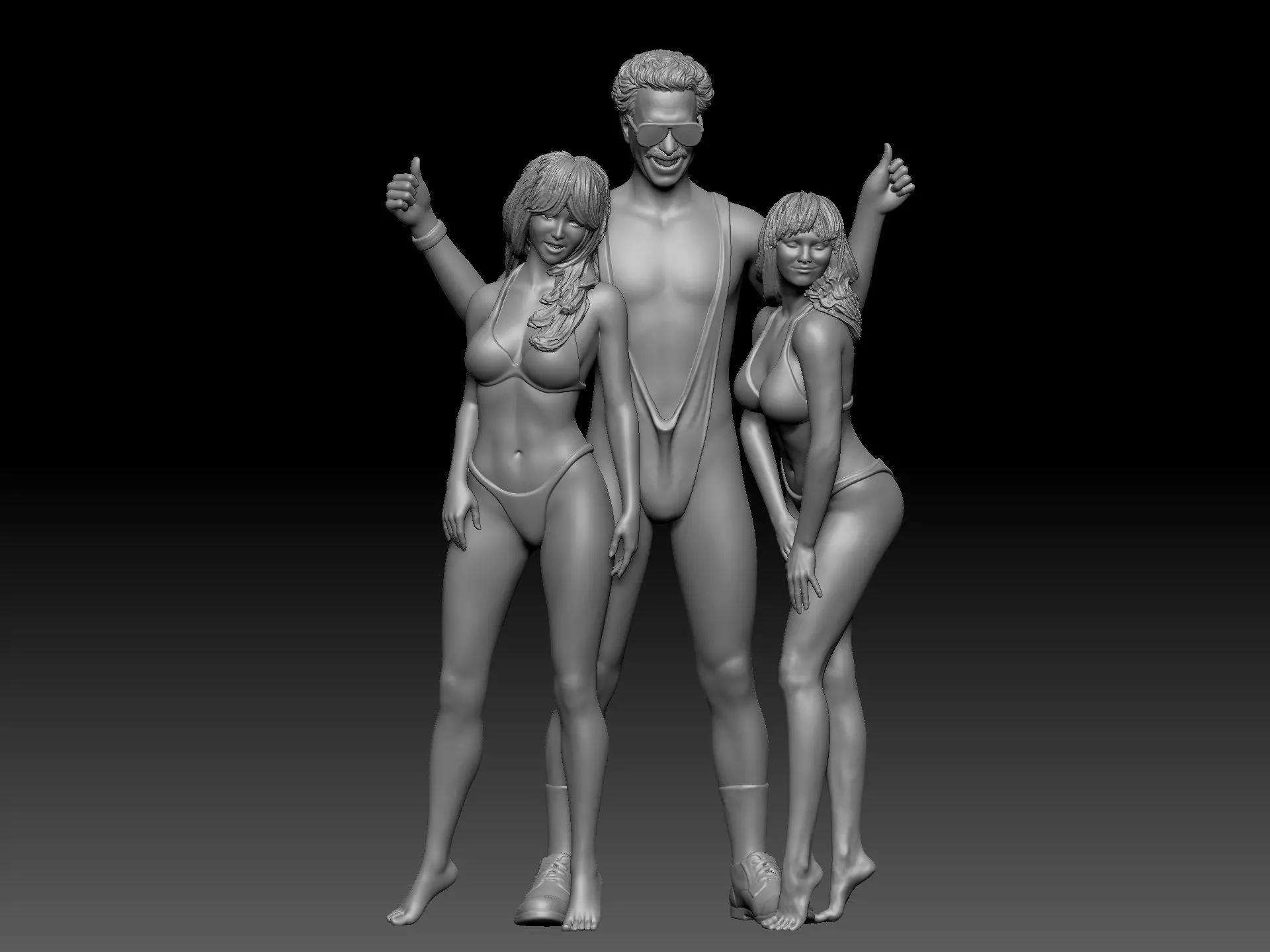 borat  3D print model_0
