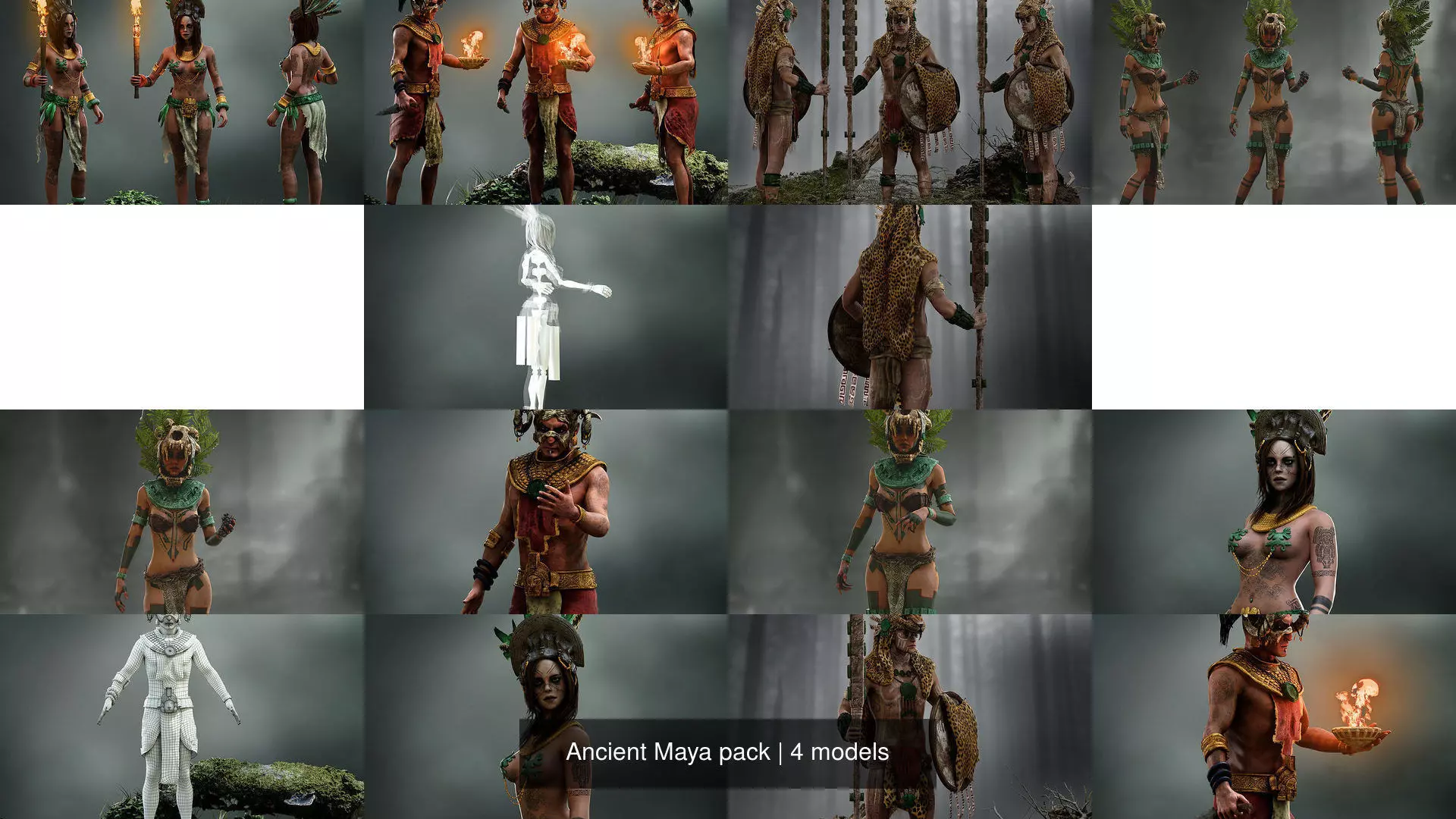 Ancient Maya pack 3D Model Collection_5