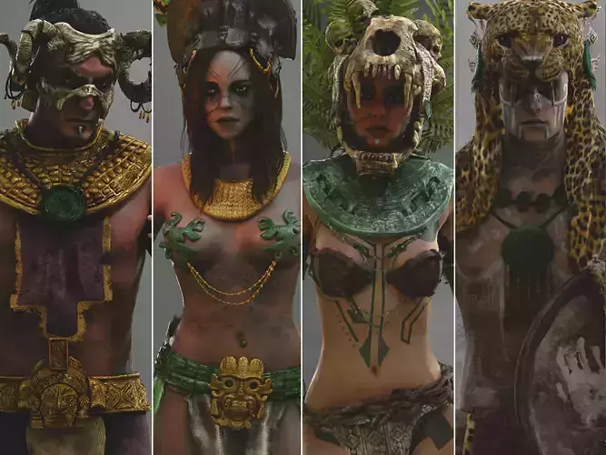 Ancient Maya pack 3D Model Collection