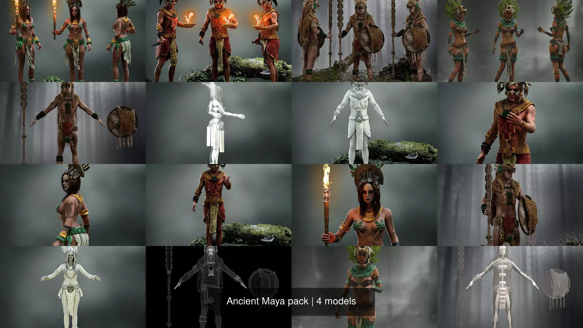 Ancient Maya pack 3D Model Collection_7