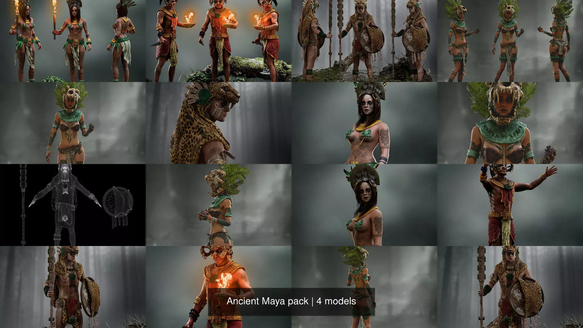 Ancient Maya pack 3D Model Collection_6