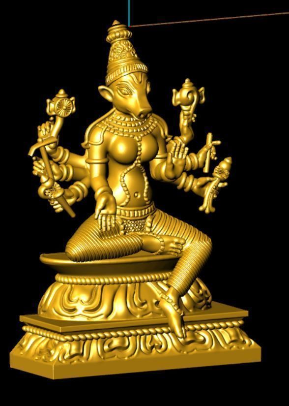 varahi amman 3d file 3D print model_5