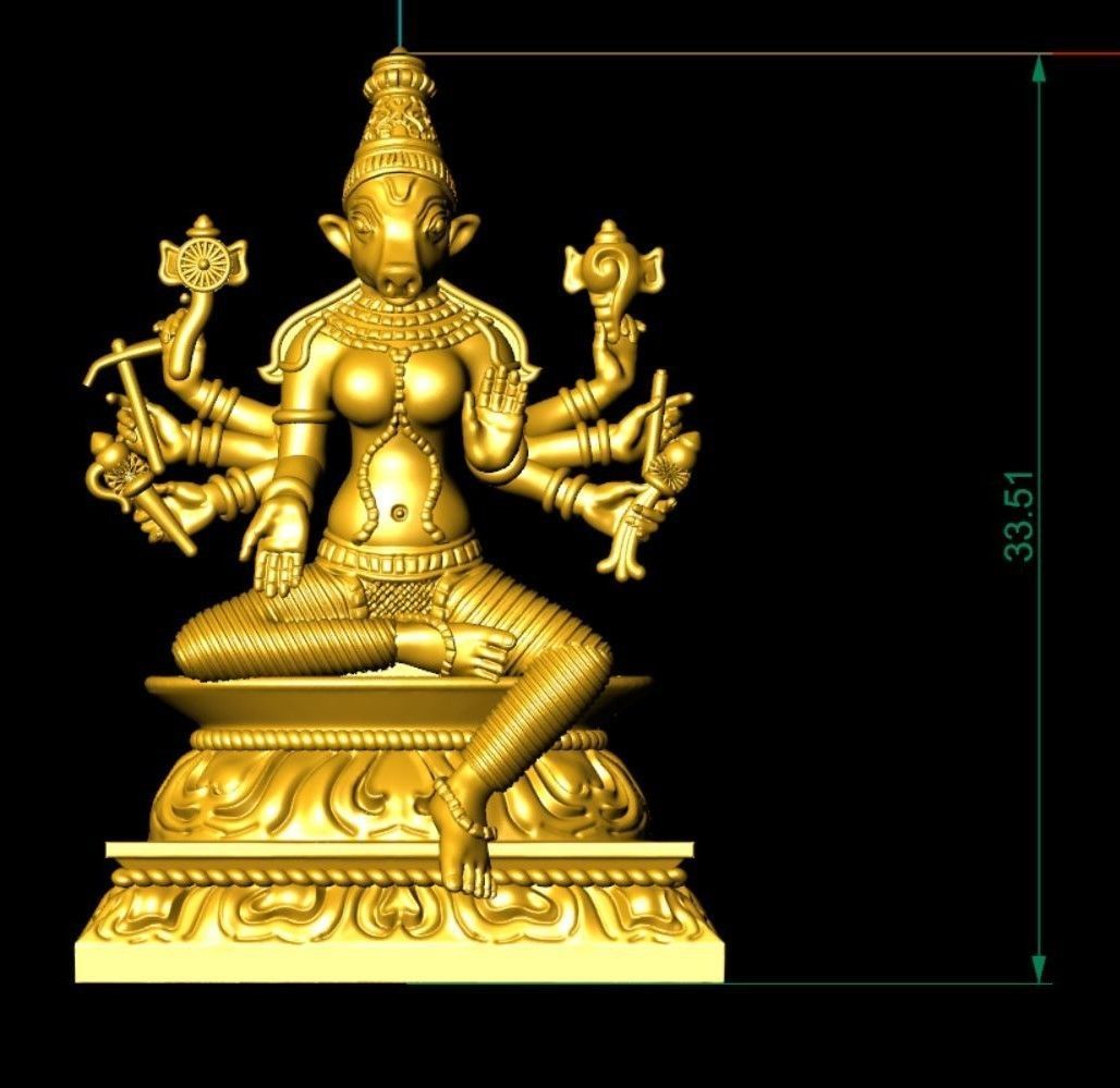 varahi amman 3d file 3D print model_1