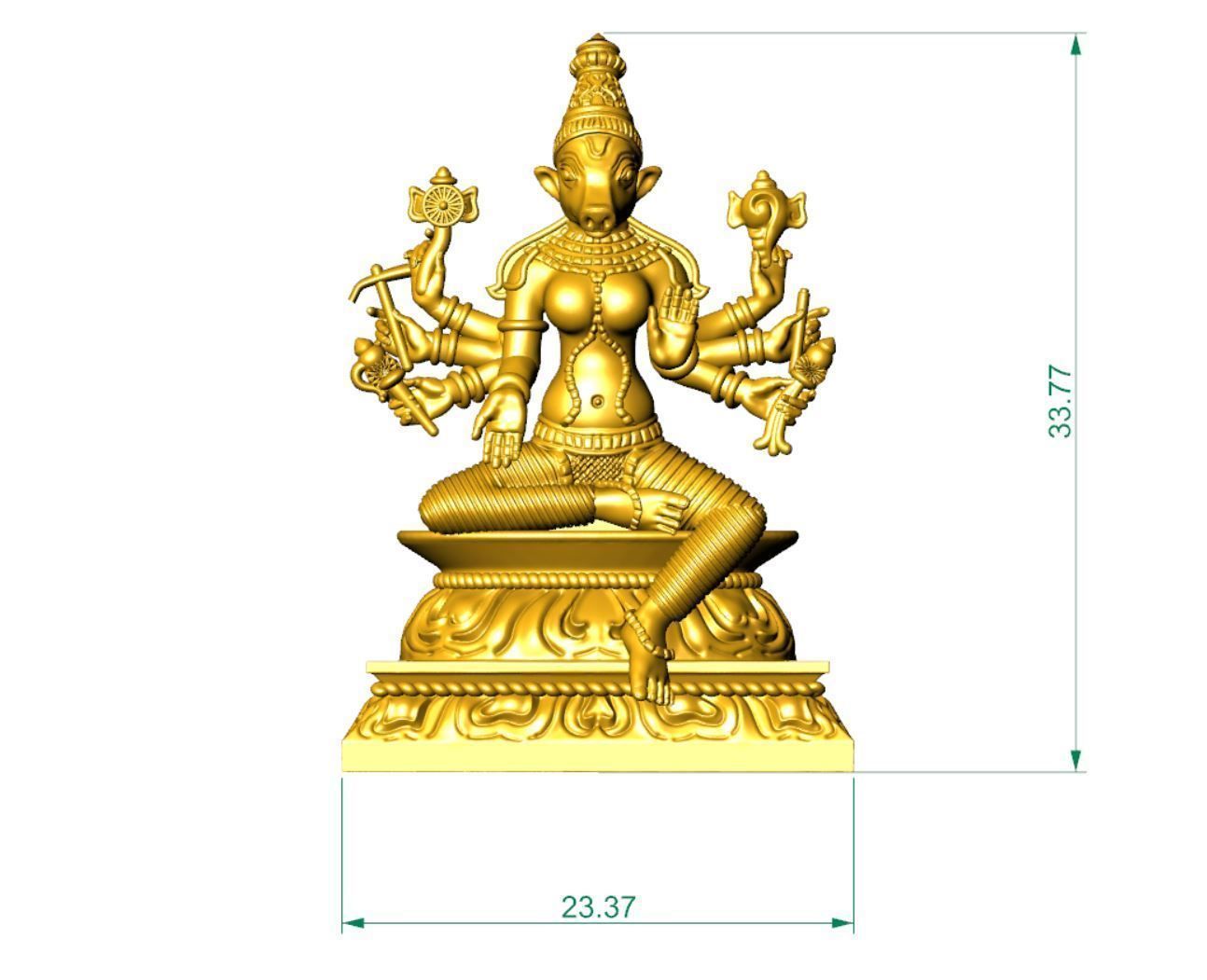 varahi amman 3d file 3D print model_9