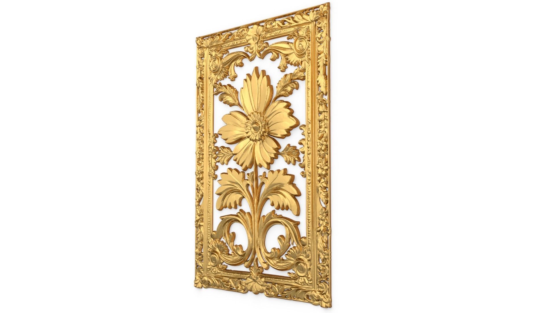 classical door decor 11 3D model_2