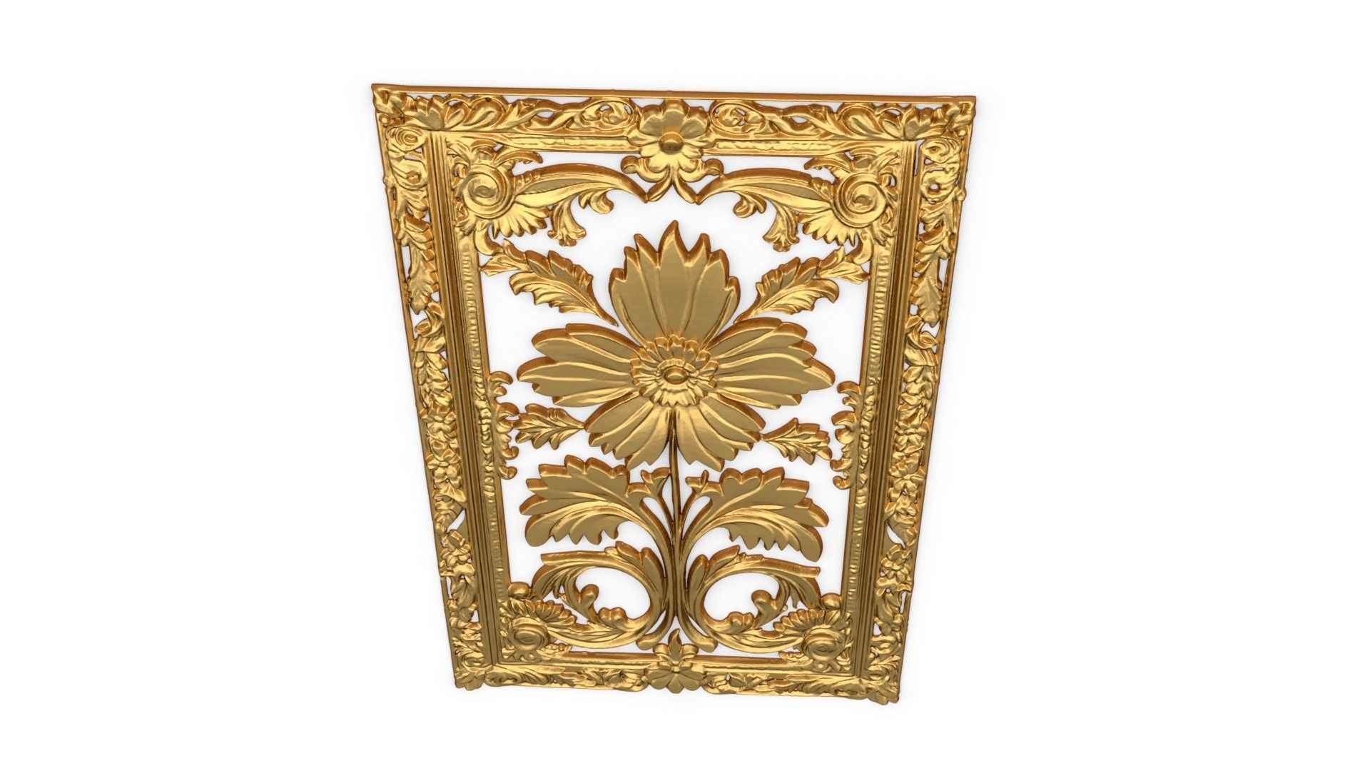 classical door decor 11 3D model_4