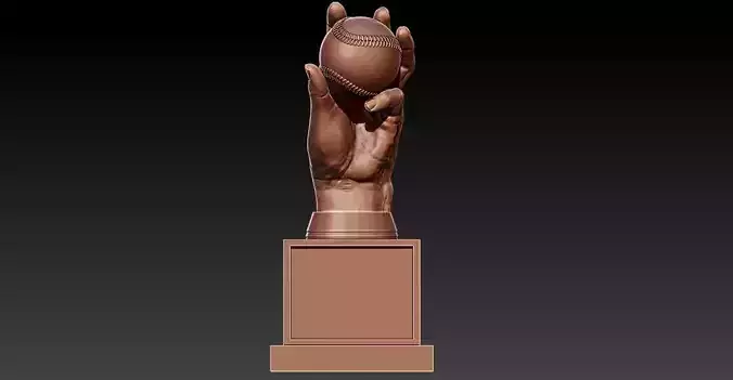 MLB - BASETBALL HANDS AWARD TROPHY - 3D PRINT