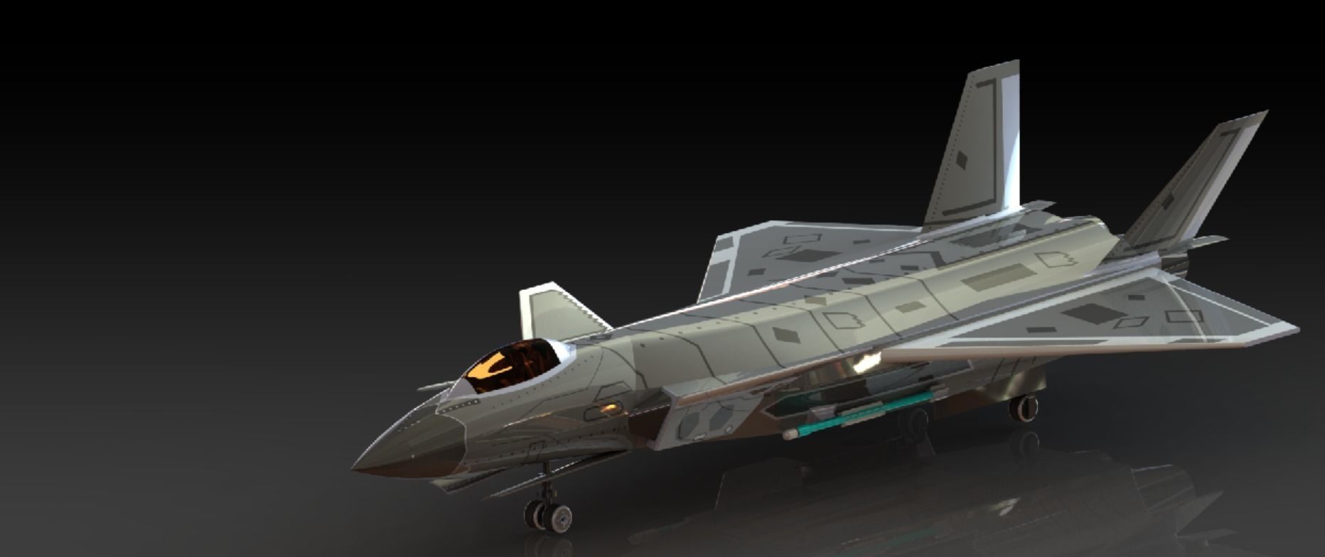 chengdu j20 3d cad model 3D print model_9