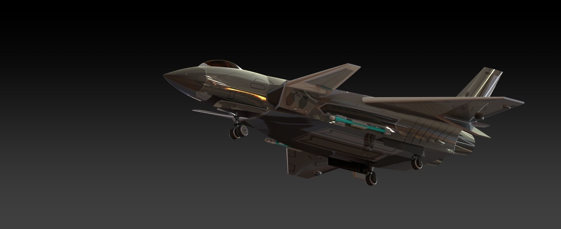 chengdu j20 3d cad model 3D print model_1