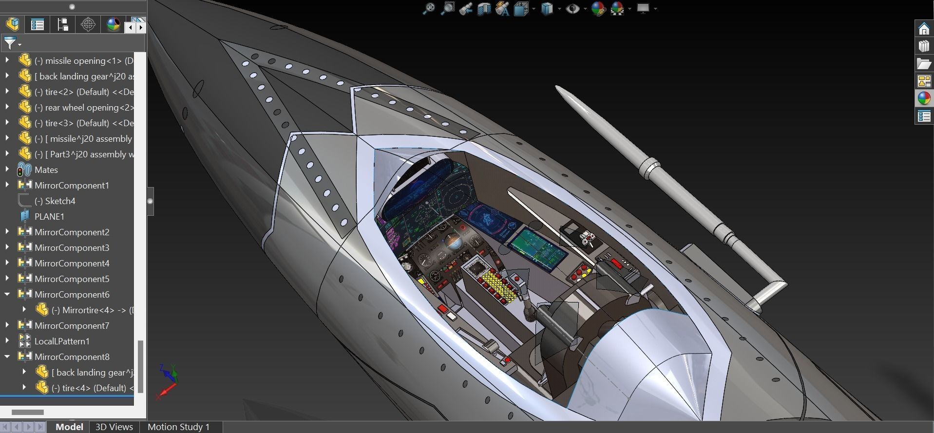 chengdu j20 3d cad model 3D print model_7
