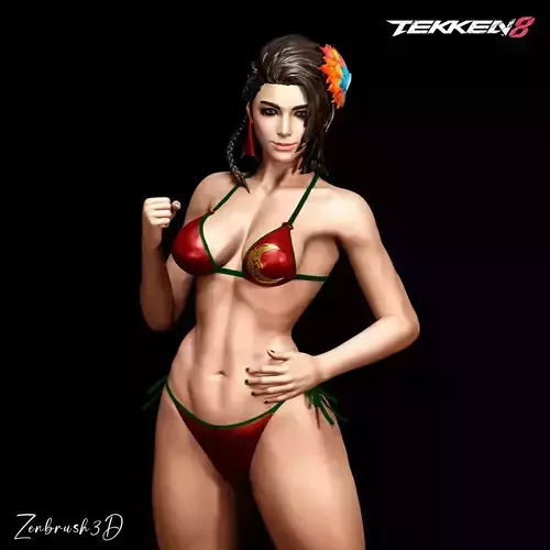 TEKKEN 8 - AZUCENA SWIMSUIT OUTFIT - STL - 3D PRINTING 3D print model