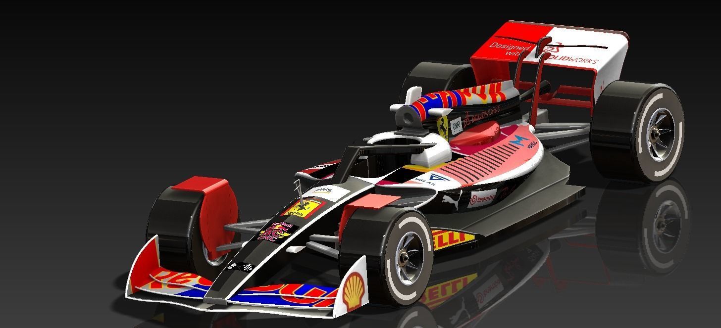 FORMULA 1 CAR Free 3D print model_3