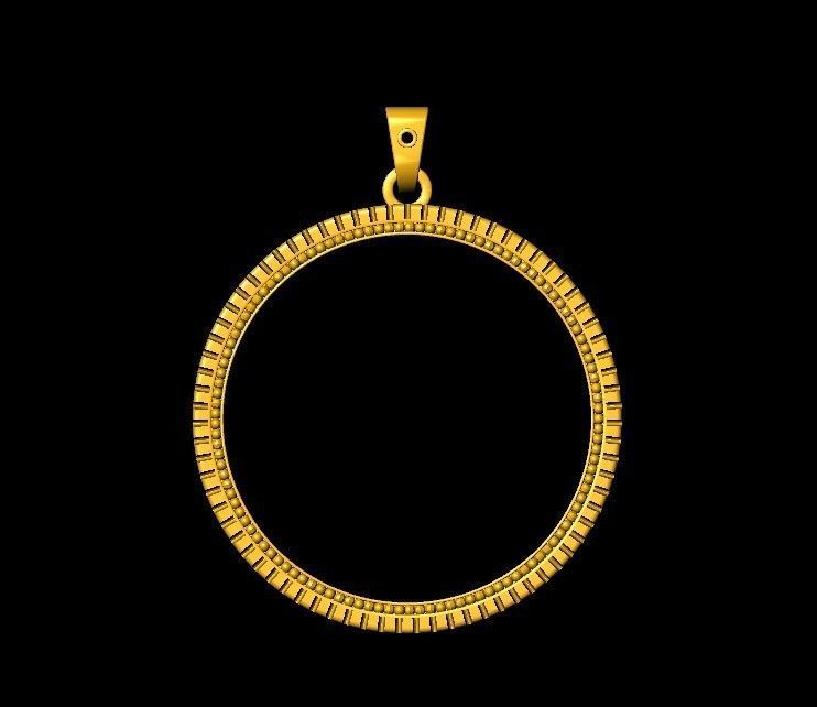 Ring Shank for Dime Coin Frame 3D print model_17