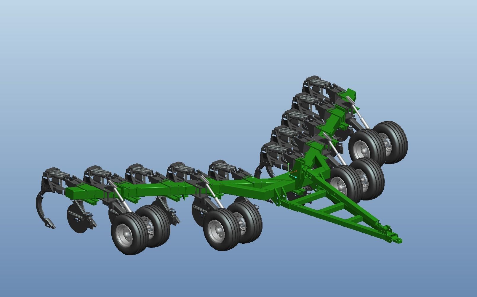 plow machine 3D model_2